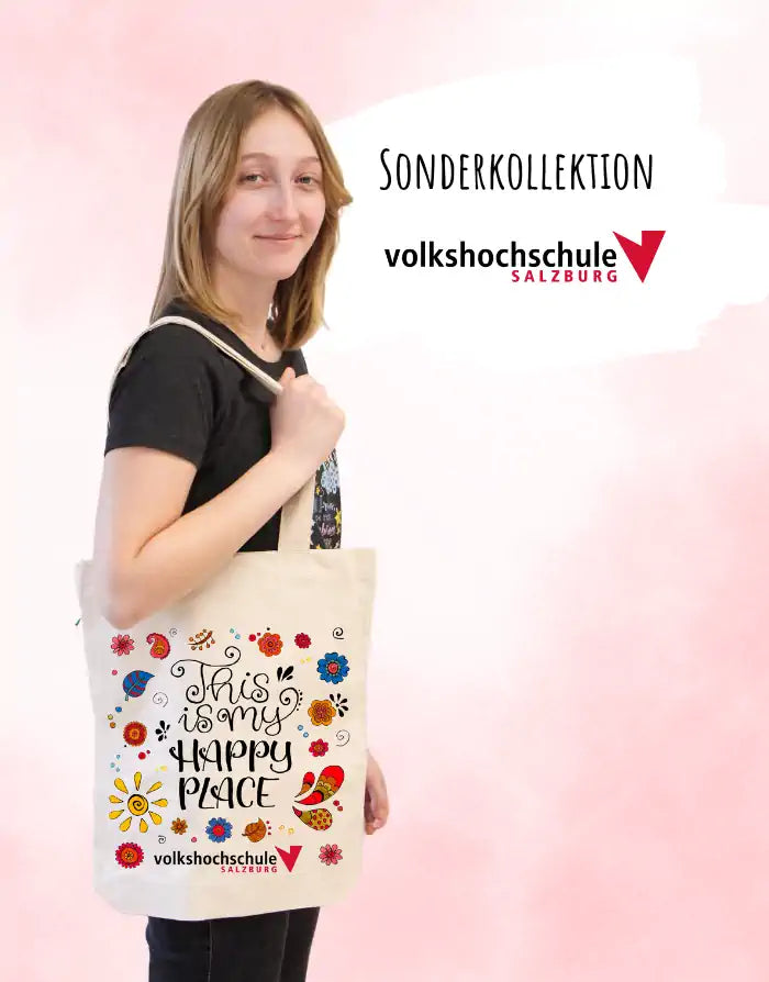 Tasche aus Bio-Baumwolle - Motiv 'VHS' - Danke