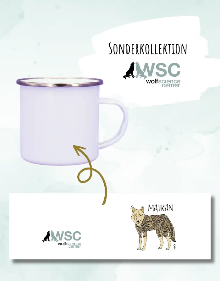 Emaille Tasse - Motiv Maikan / WSC