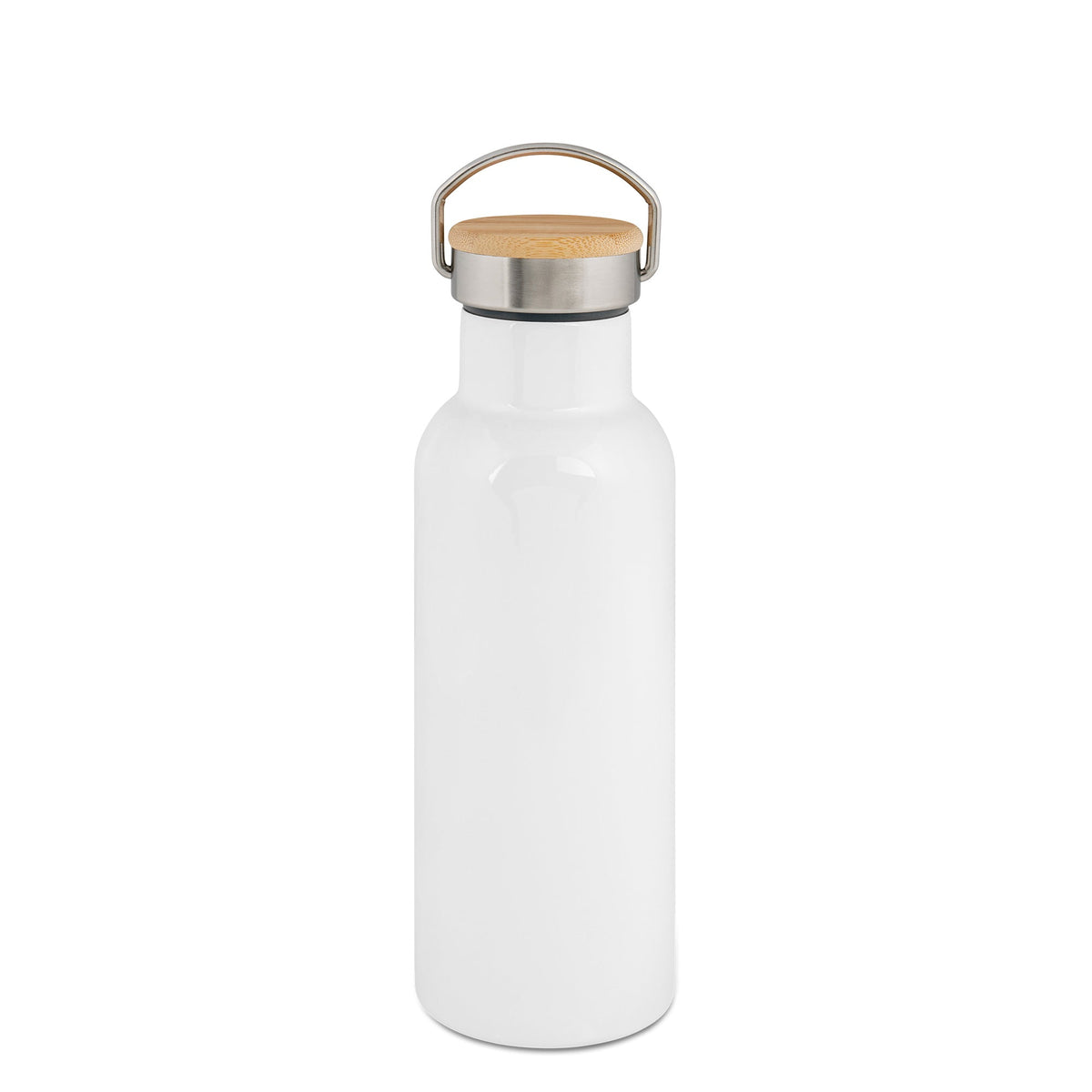 Thermosflasche Bambusdeckel (unbedruckt)
